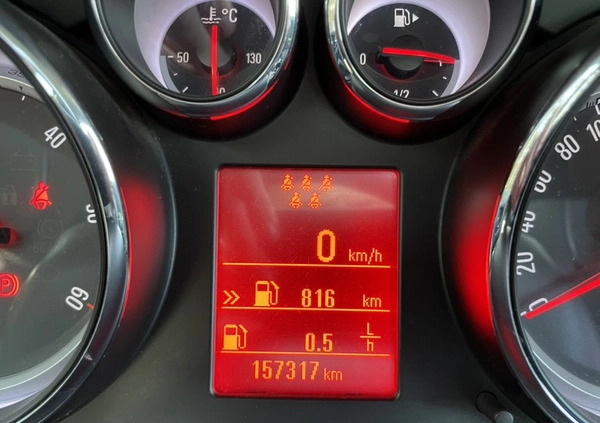 Opel Zafira cena 36000 przebieg: 157500, rok produkcji 2012 z Turek małe 781